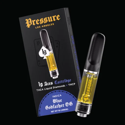 Pressure 1g Aces Cartridge Blue Godfather OG